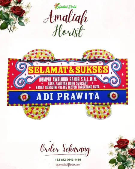 Papan Bunga Ucapan Selamat Mejoyo